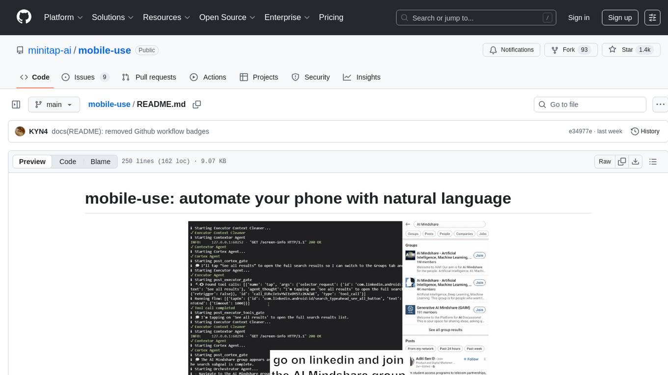 mobile-use Screenshot
