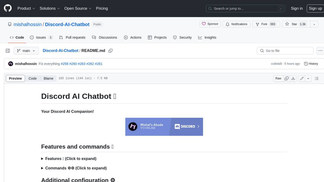 Discord-AI-Chatbot Screenshot