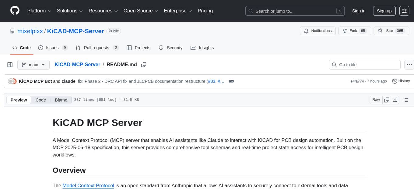 KiCAD-MCP-Server Screenshot