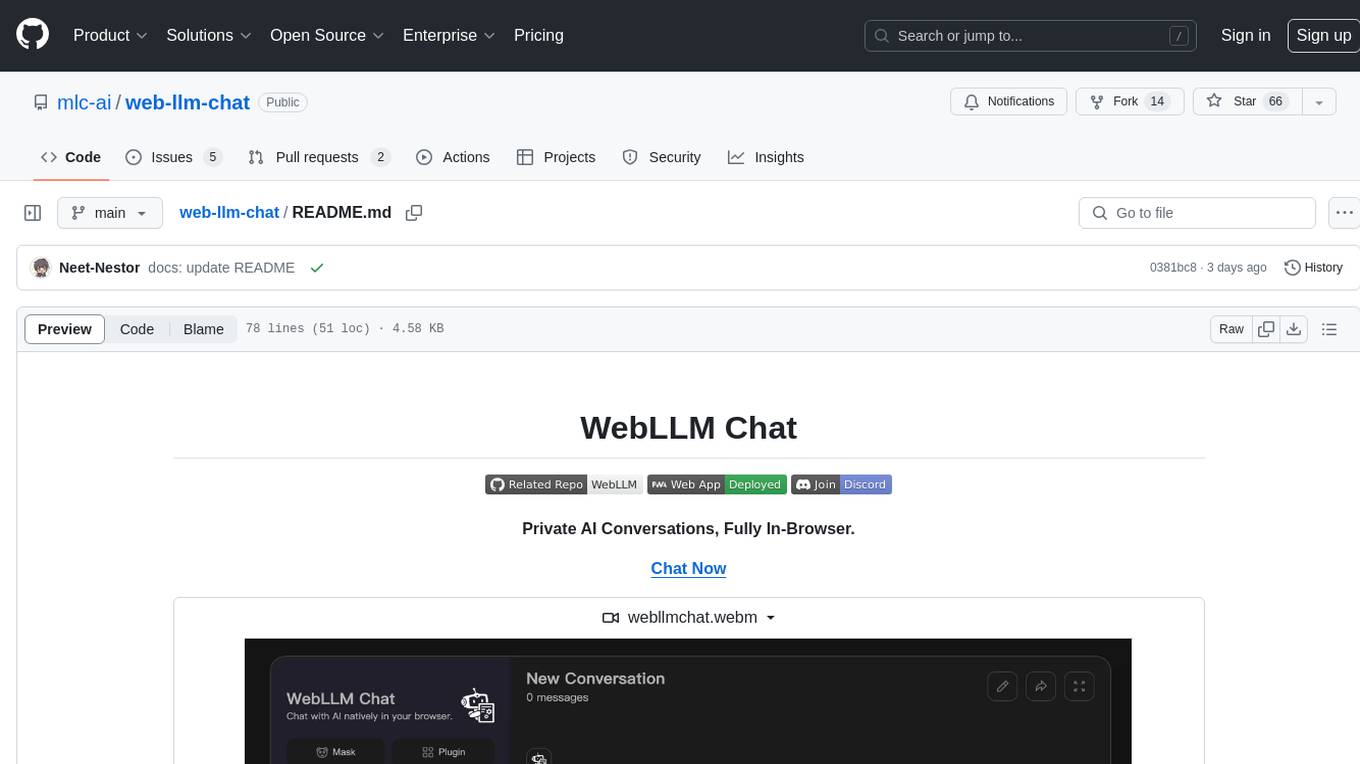 web-llm-chat Screenshot