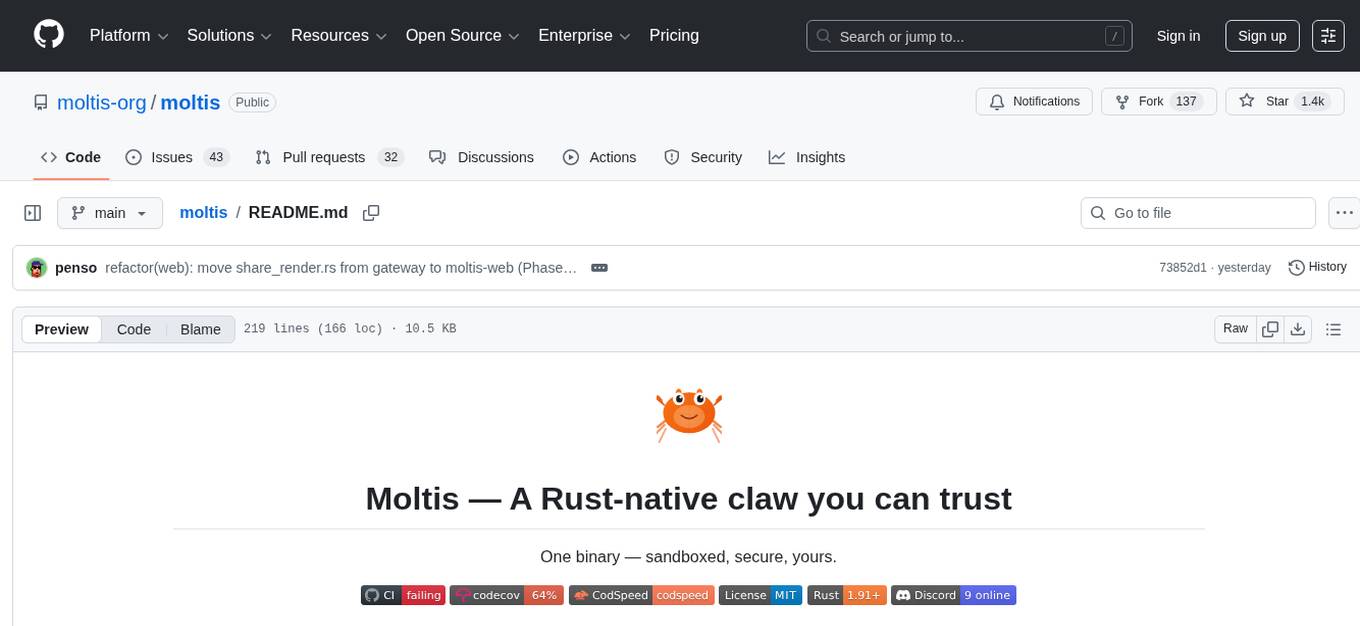 moltis Screenshot