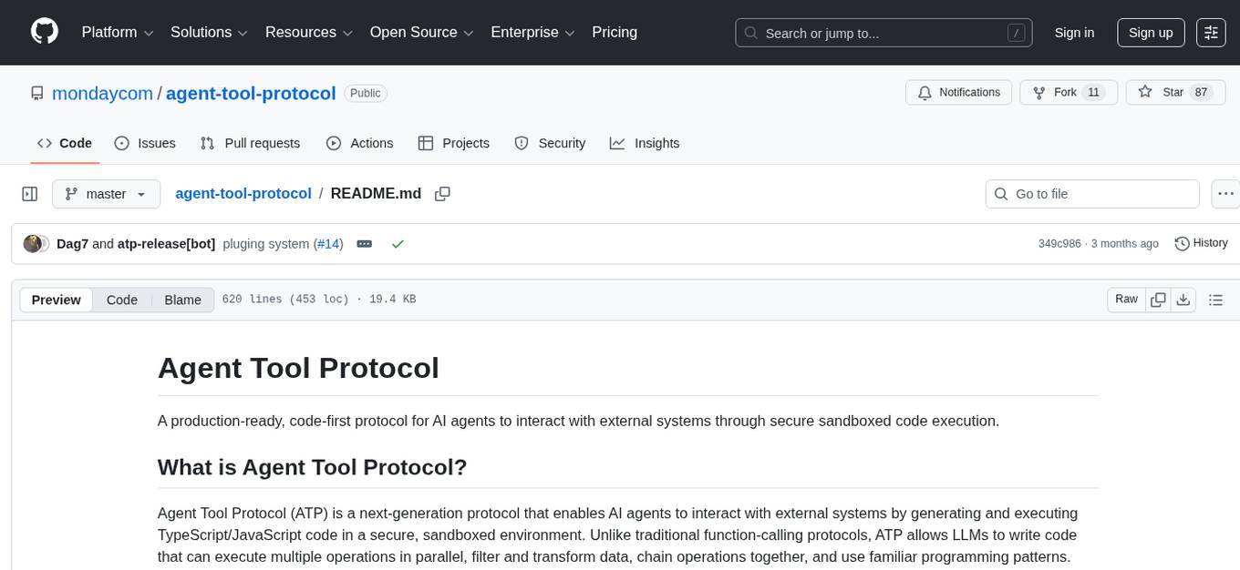 agent-tool-protocol Screenshot