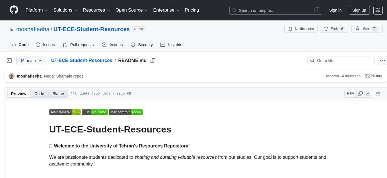 UT-ECE-Student-Resources Screenshot