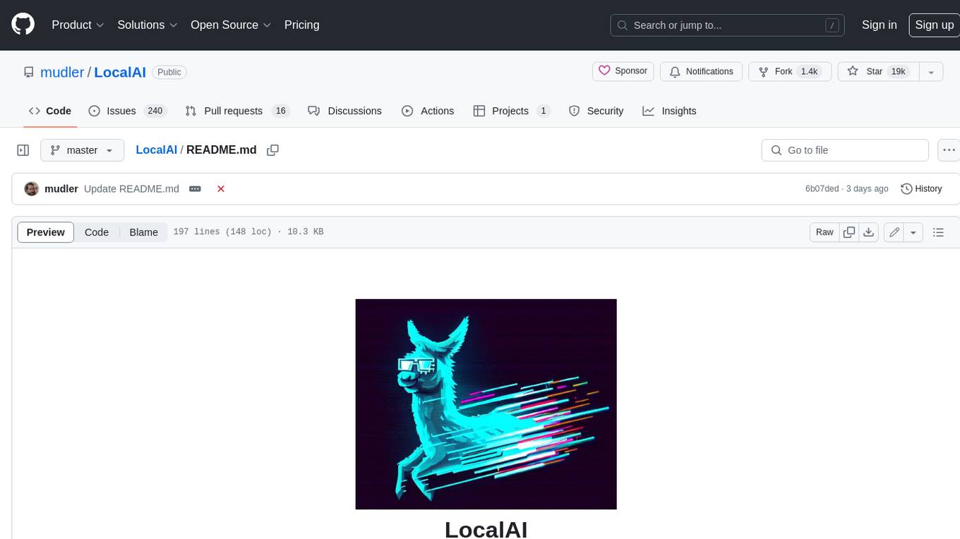 LocalAI Screenshot