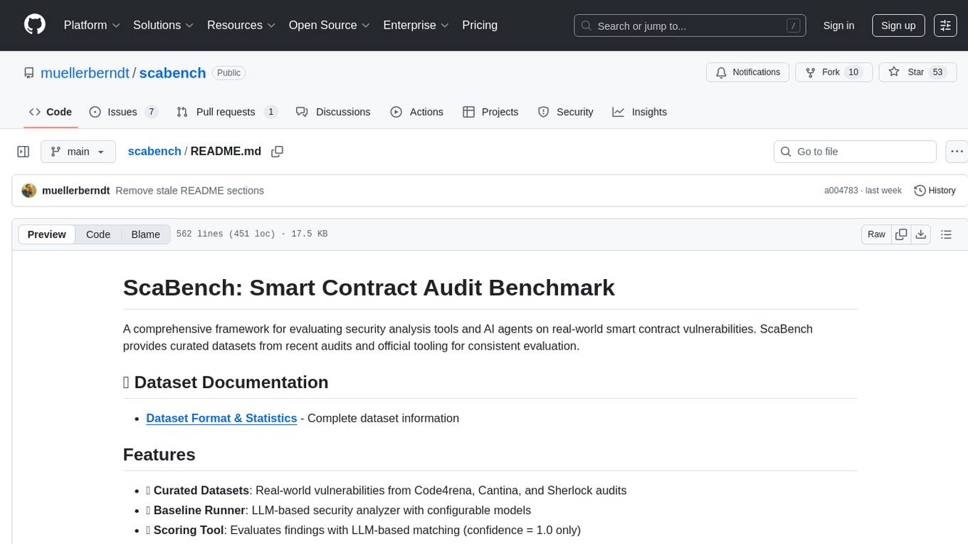 scabench Screenshot