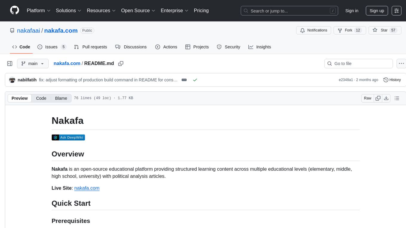 nakafa.com Screenshot