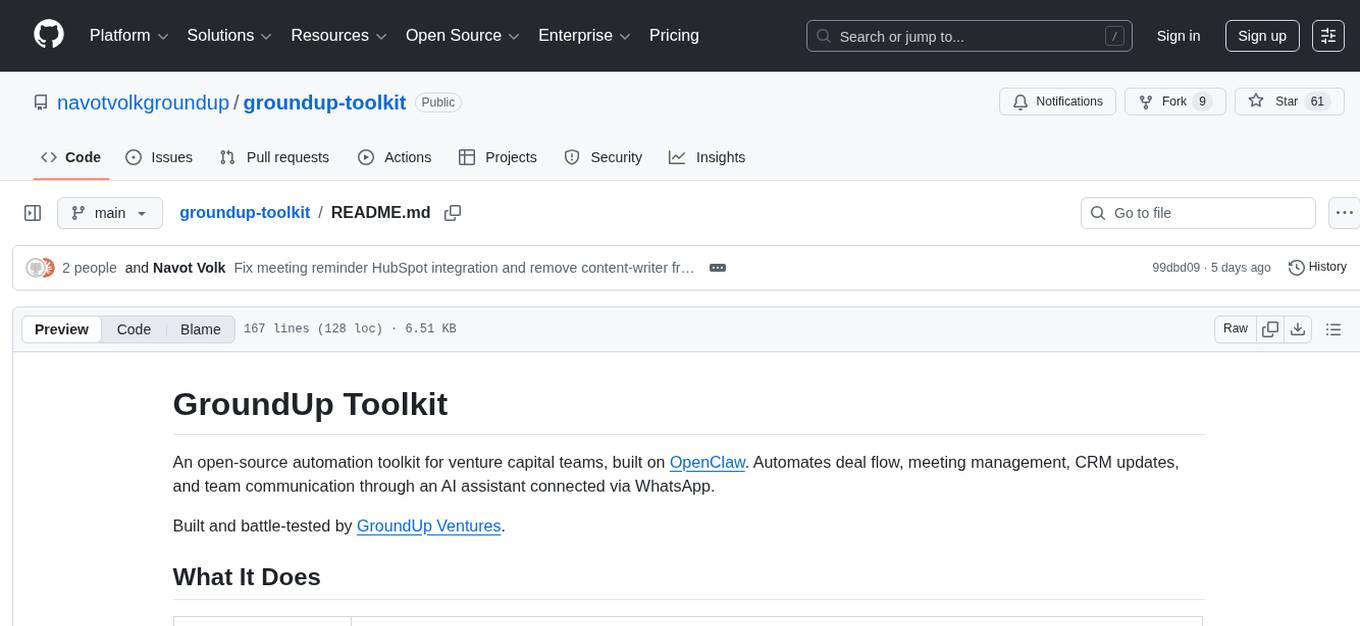 groundup-toolkit Screenshot