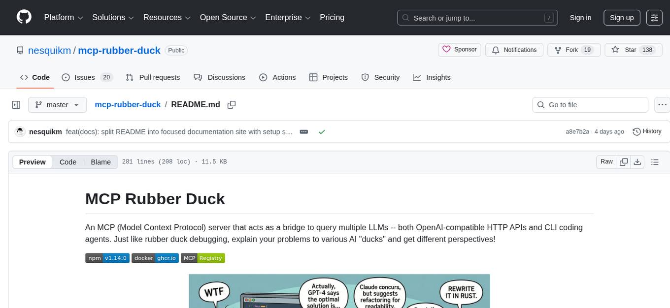 mcp-rubber-duck Screenshot