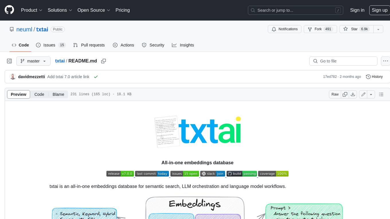 txtai Screenshot