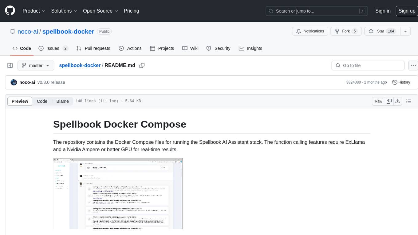 spellbook-docker Screenshot