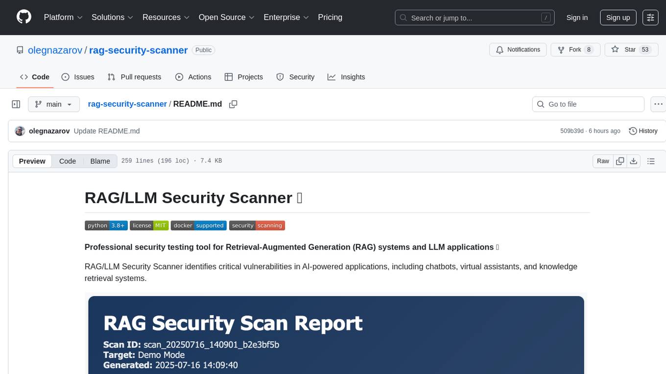 rag-security-scanner Screenshot
