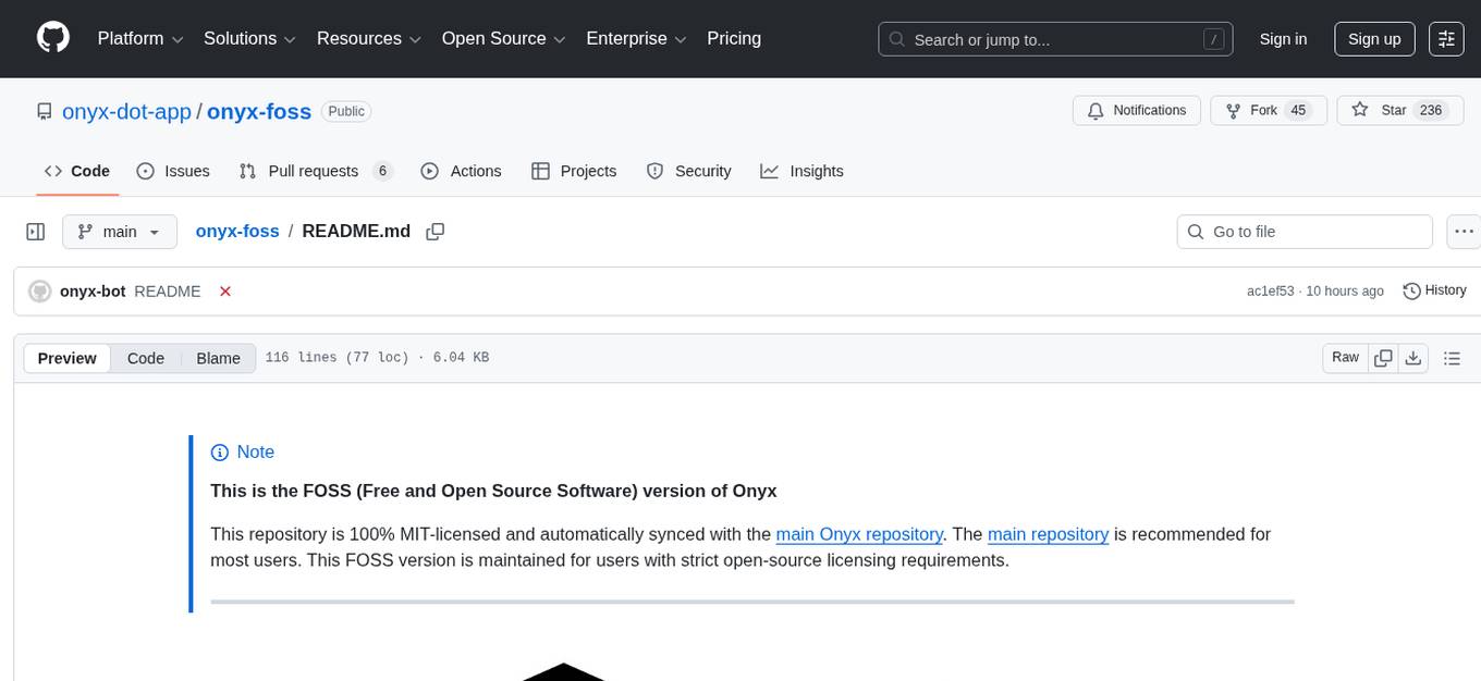 onyx-foss Screenshot