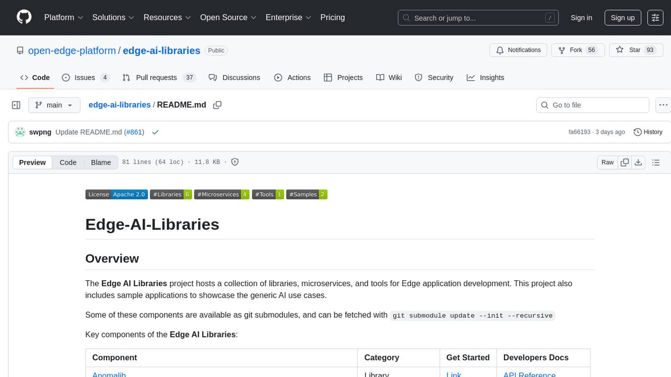 edge-ai-libraries Screenshot