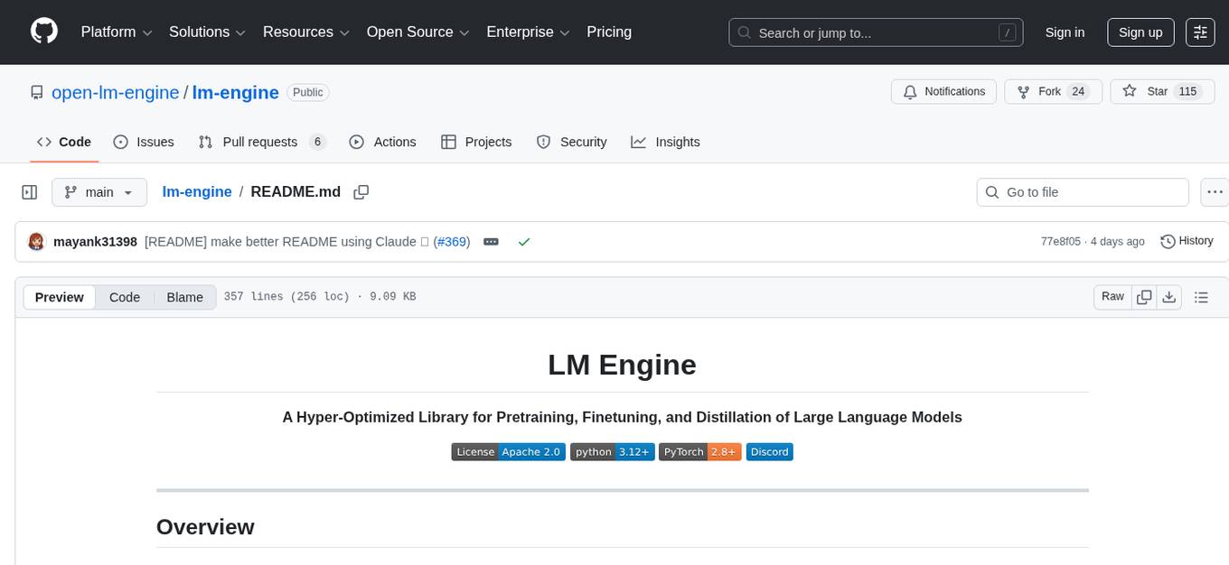 lm-engine Screenshot