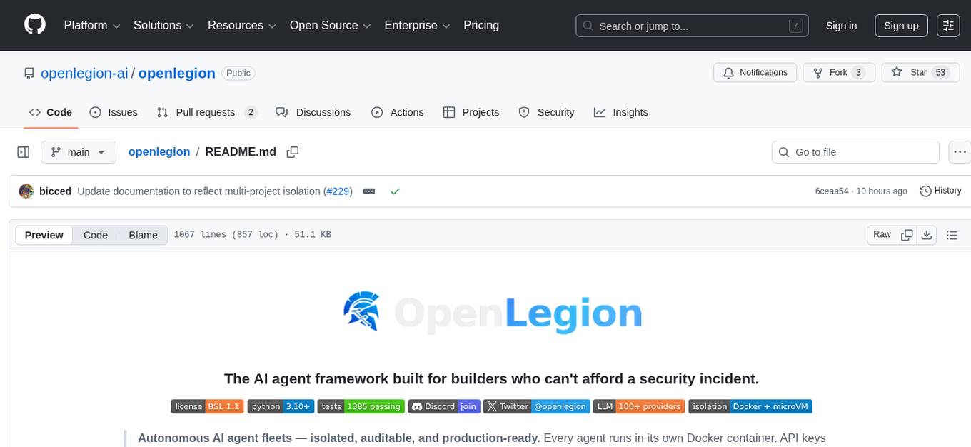 openlegion Screenshot