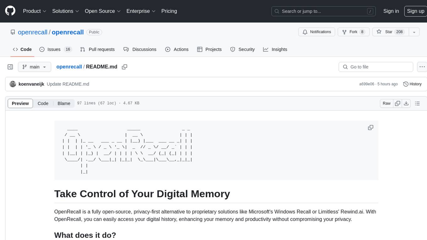 openrecall Screenshot