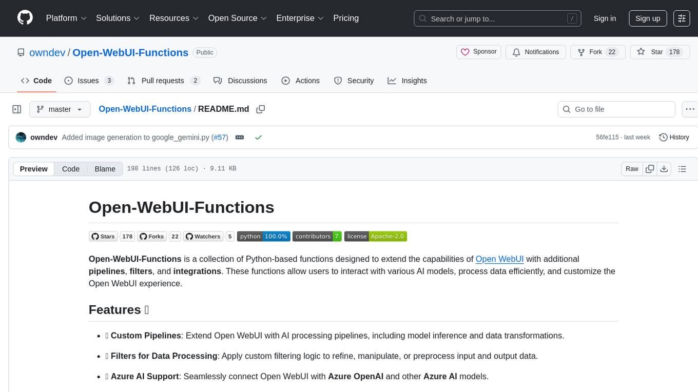 Open-WebUI-Functions Screenshot