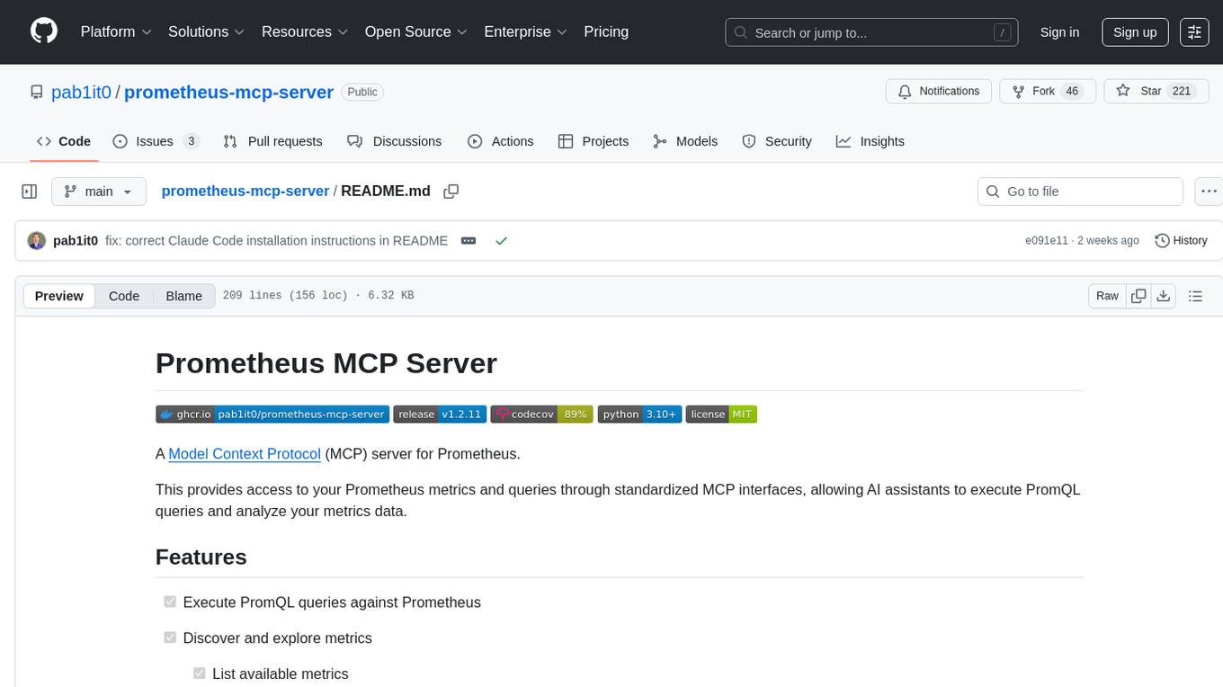prometheus-mcp-server Screenshot