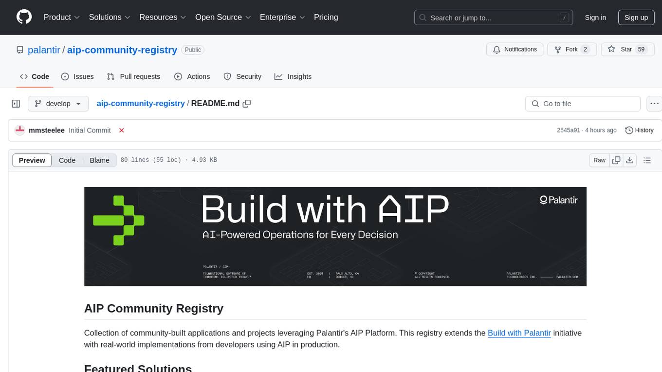 aip-community-registry Screenshot