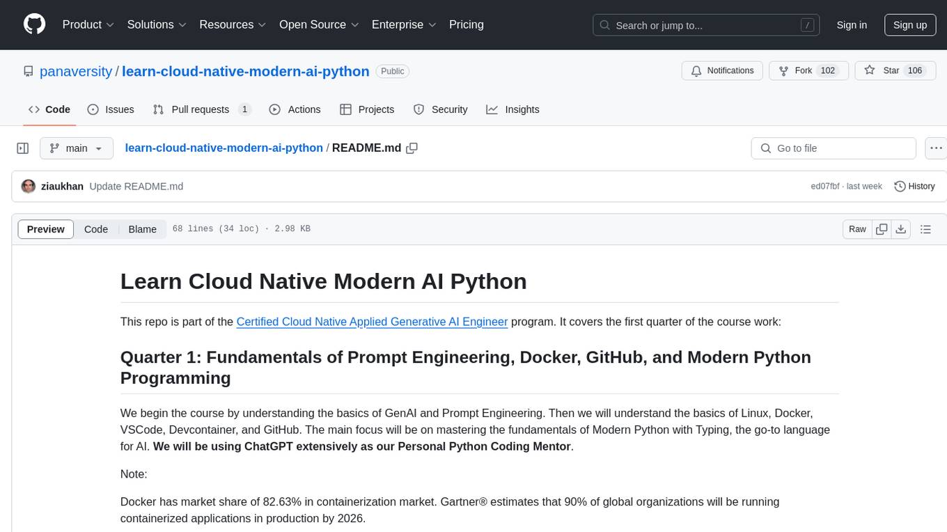 learn-cloud-native-modern-ai-python Screenshot