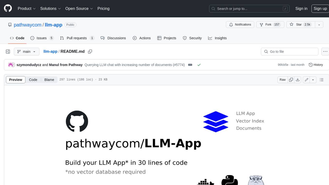 llm-app Screenshot