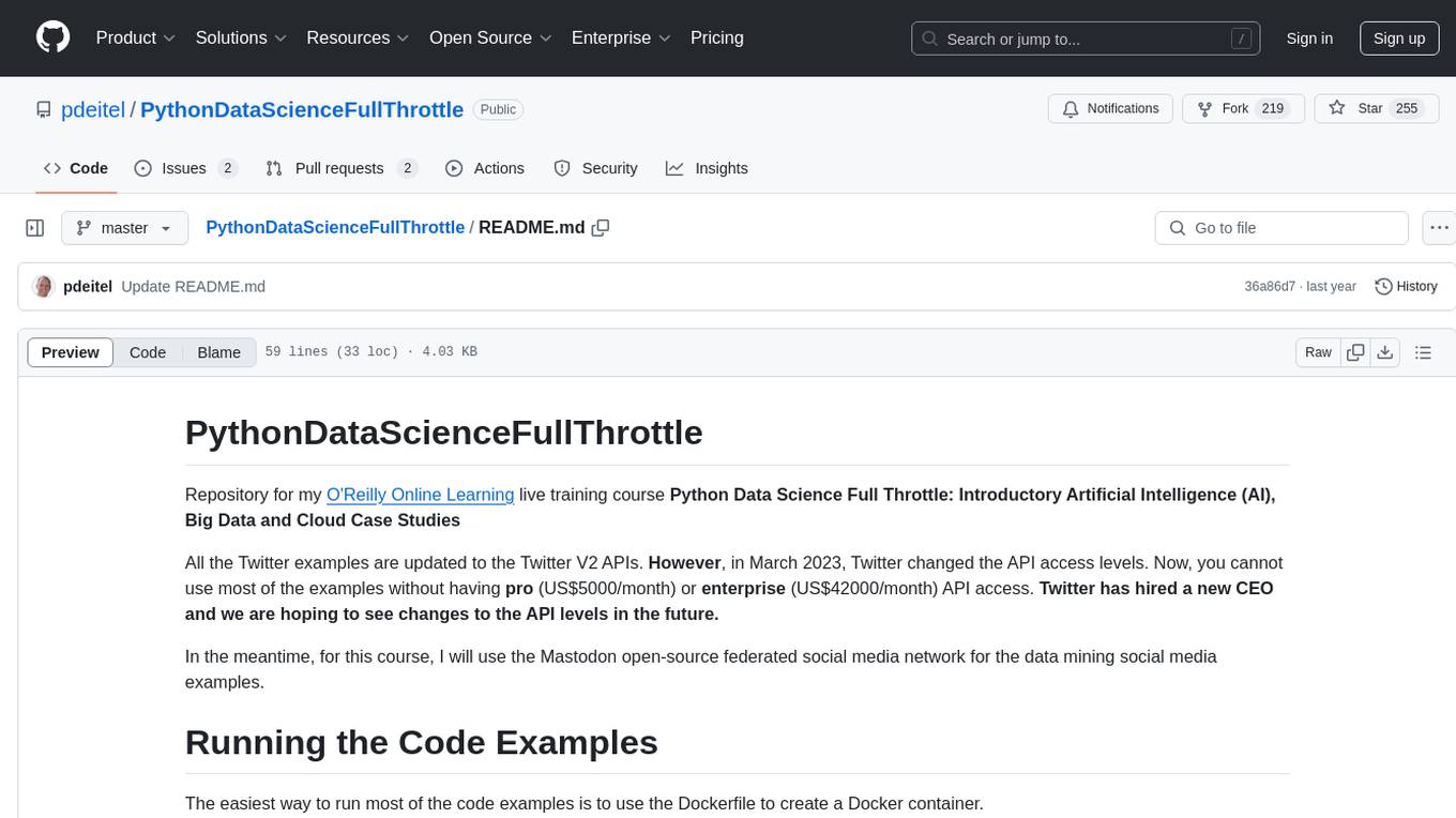 PythonDataScienceFullThrottle Screenshot