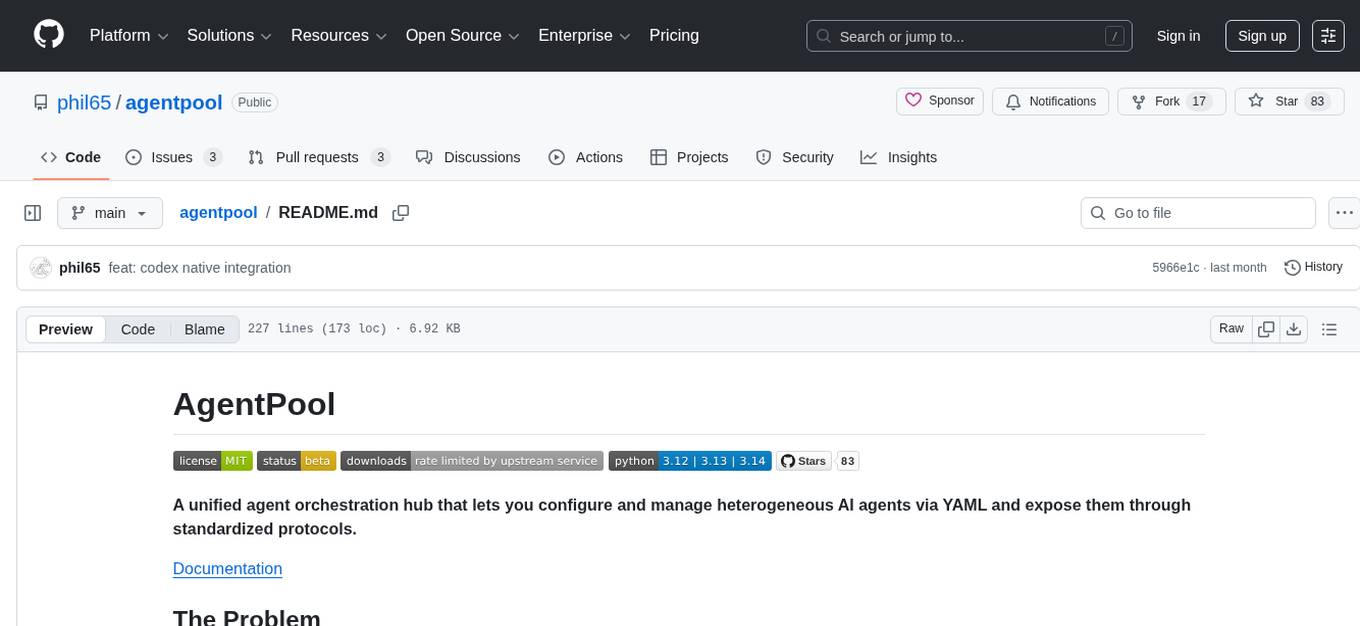agentpool Screenshot