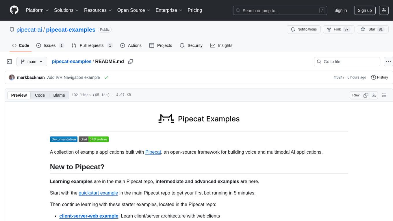 pipecat-examples Screenshot