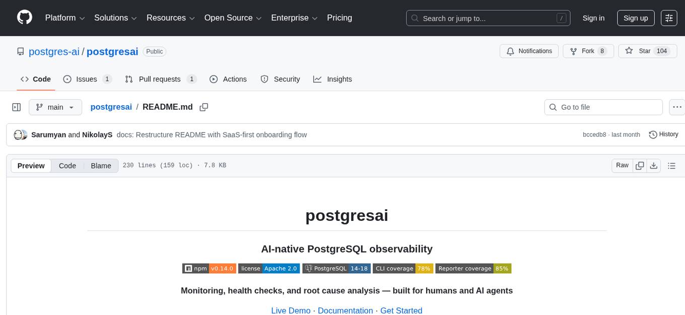 postgresai Screenshot