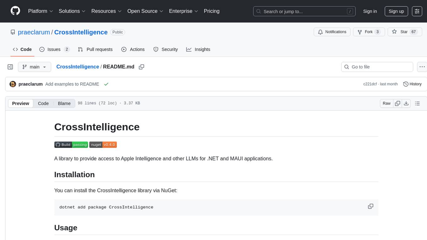 CrossIntelligence Screenshot