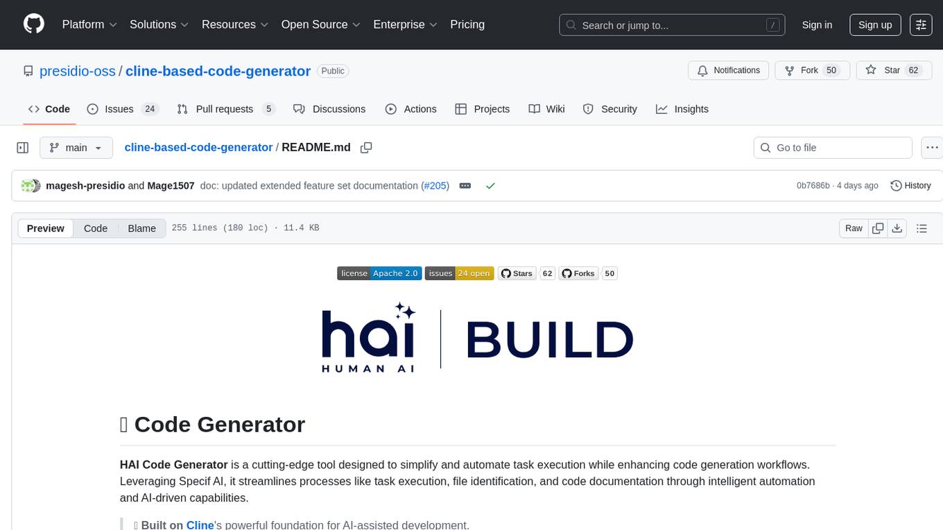 cline-based-code-generator Screenshot