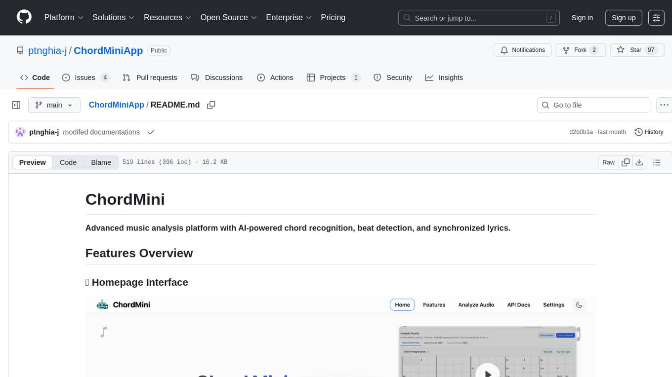 ChordMiniApp Screenshot