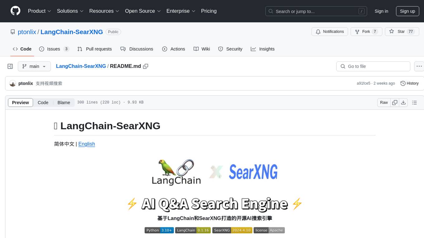 LangChain-SearXNG Screenshot