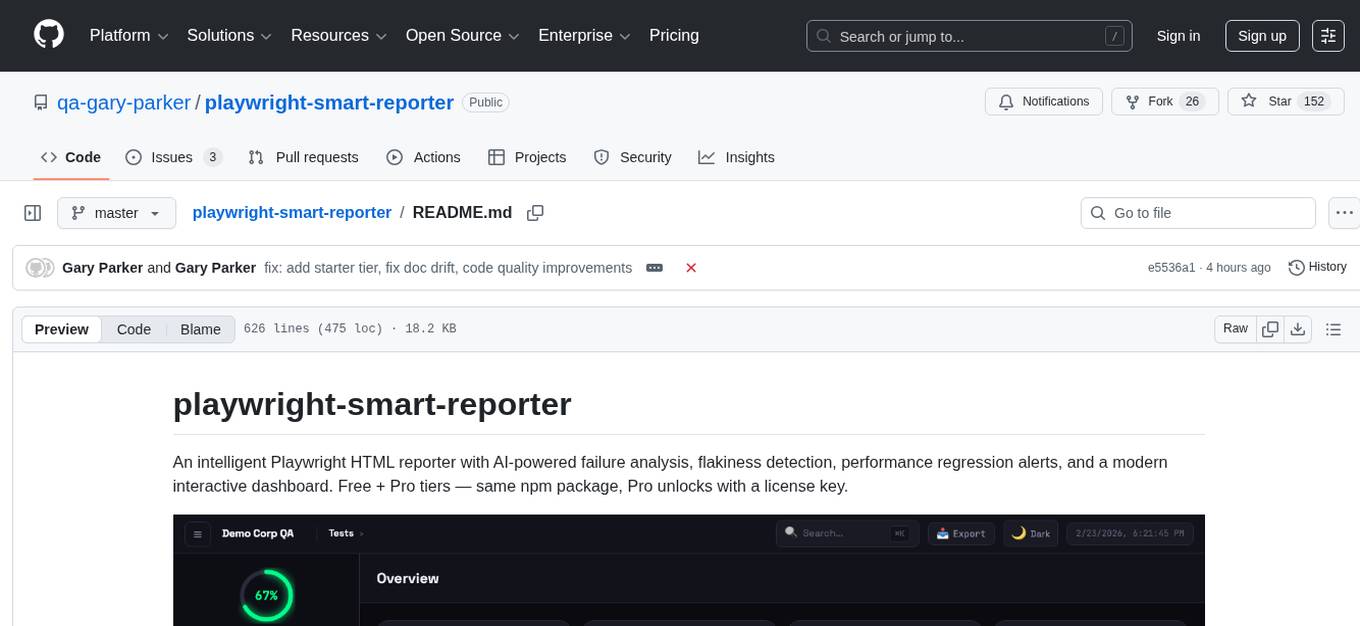 playwright-smart-reporter Screenshot