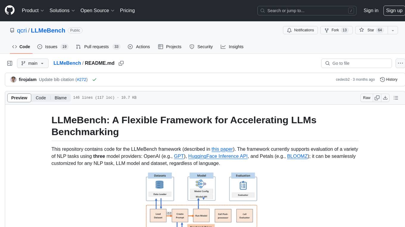 LLMeBench Screenshot