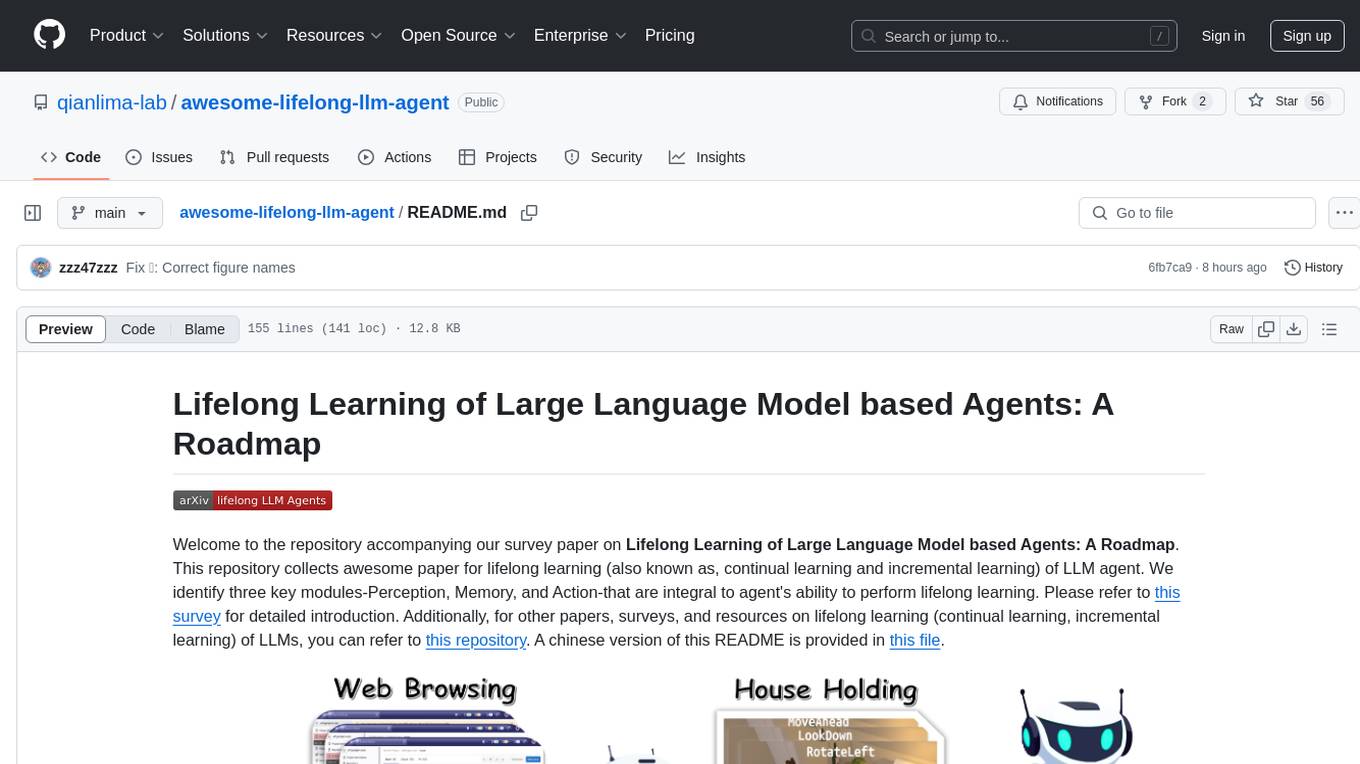 awesome-lifelong-llm-agent Screenshot