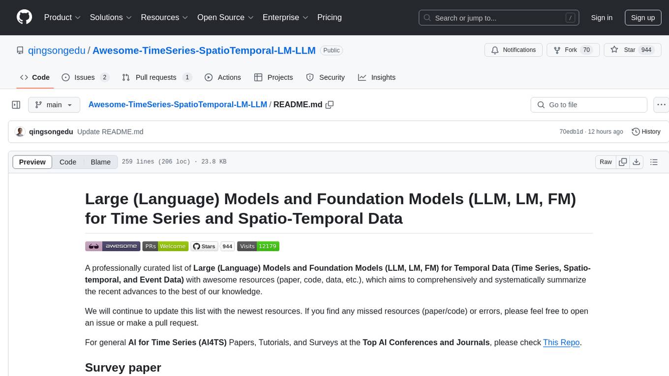 Awesome-TimeSeries-SpatioTemporal-LM-LLM Screenshot