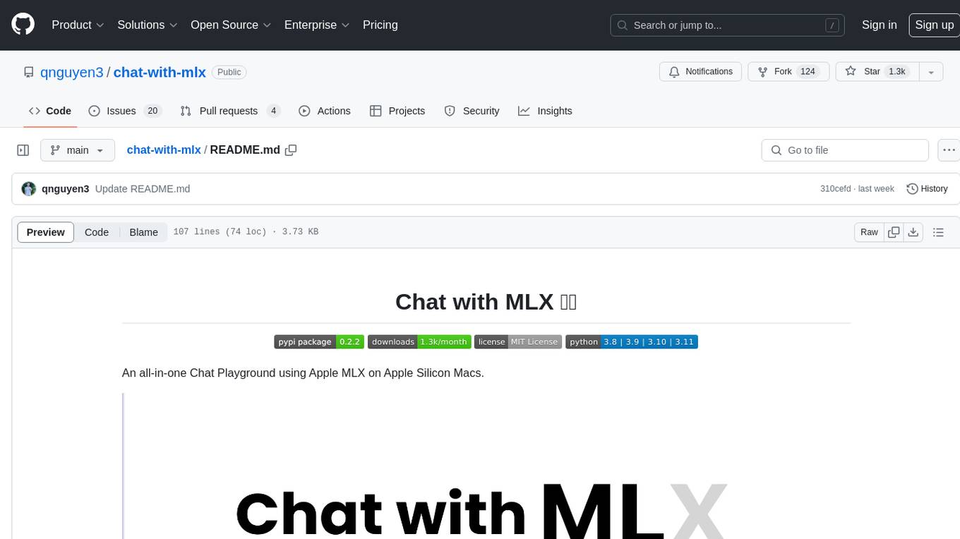 chat-with-mlx Screenshot