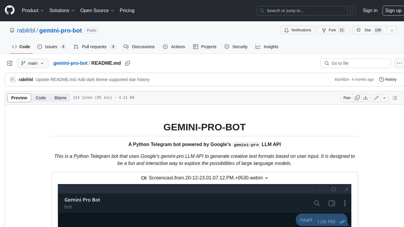 gemini-pro-bot Screenshot