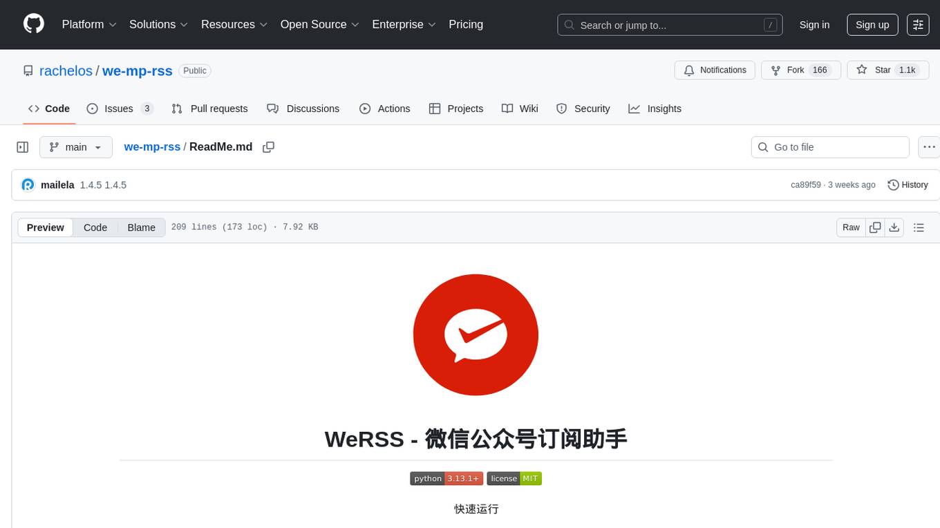 we-mp-rss Screenshot