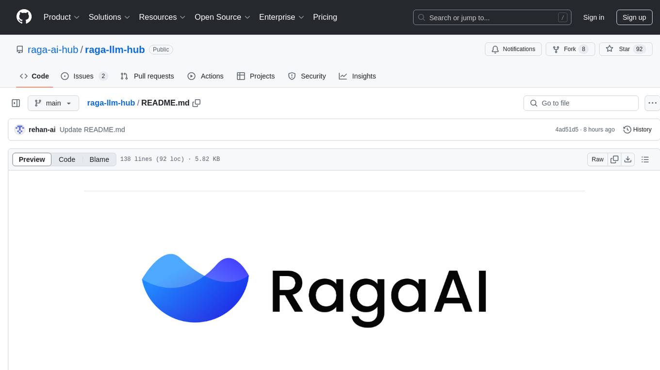 raga-llm-hub Screenshot