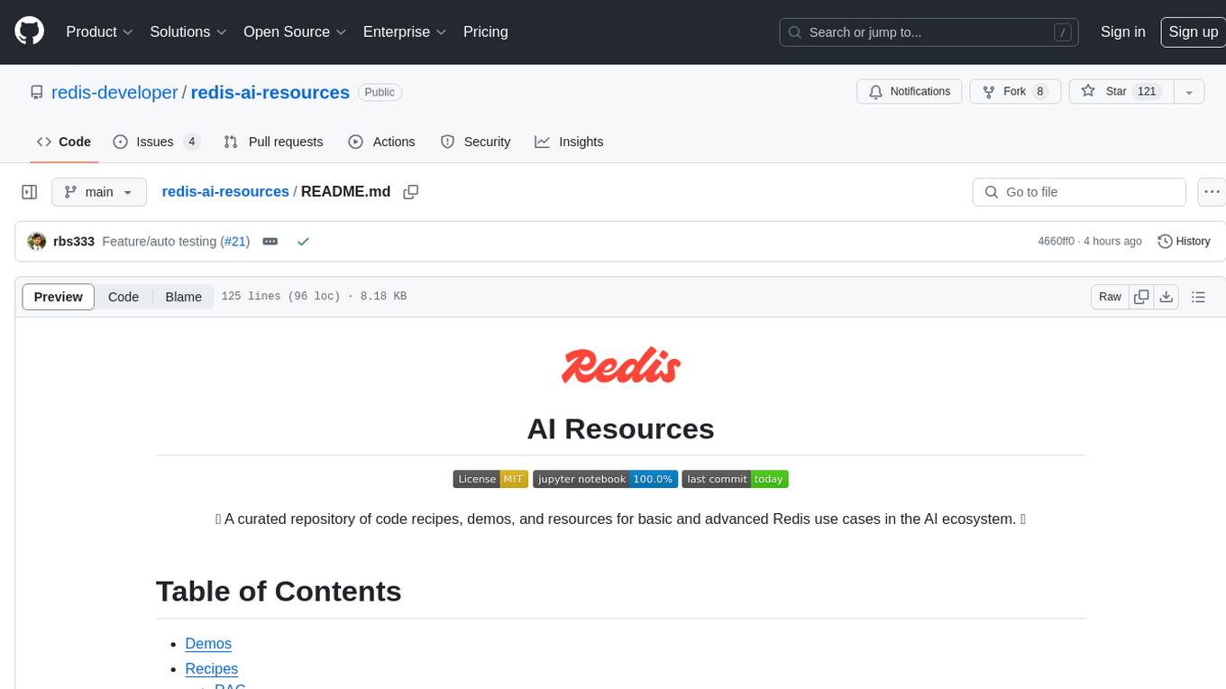 redis-ai-resources Screenshot