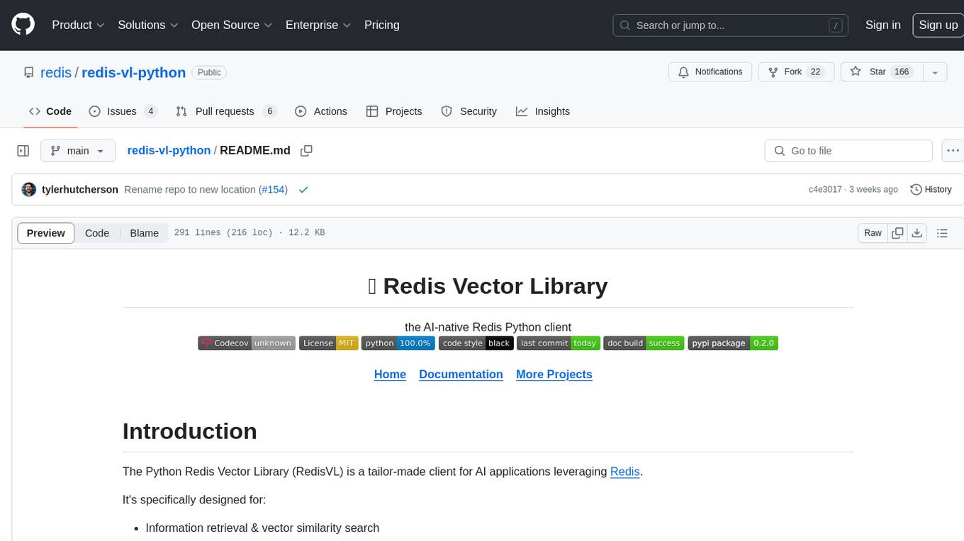 redis-vl-python Screenshot