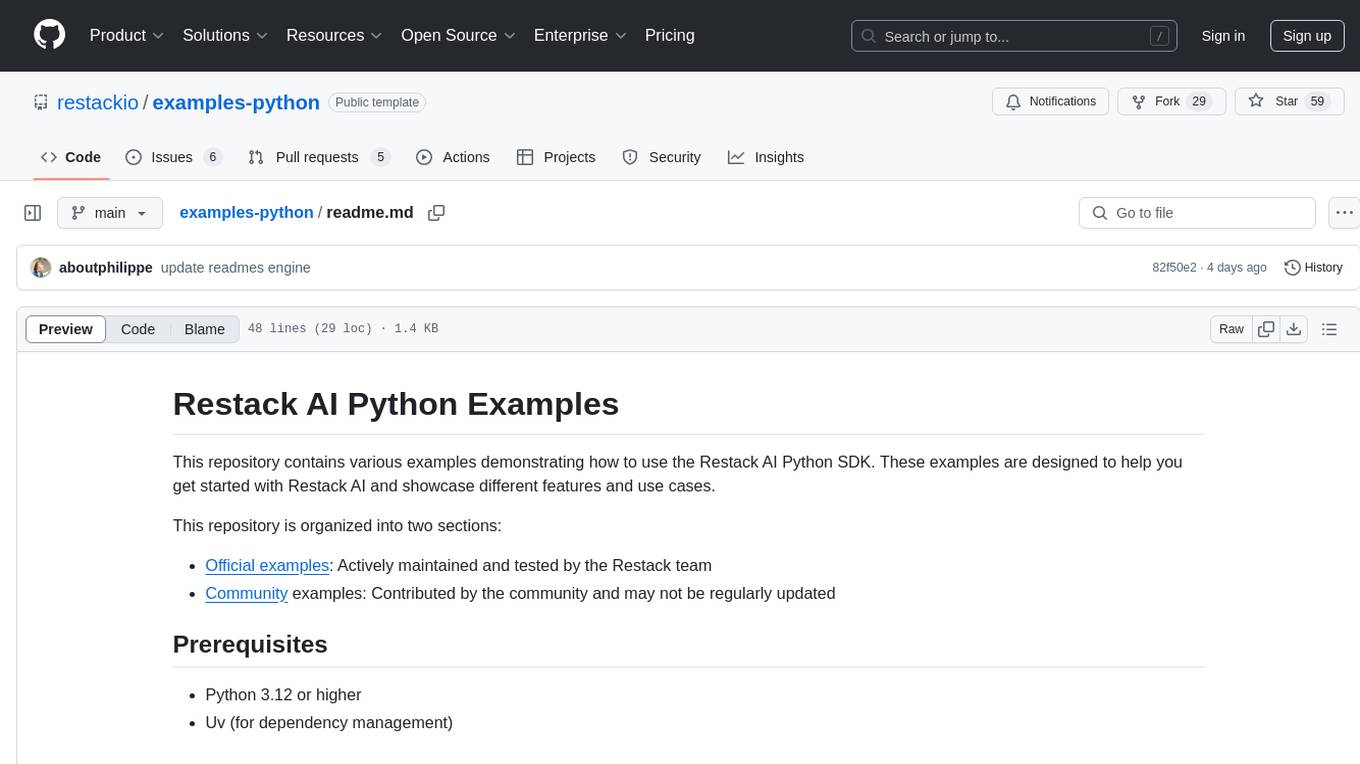 examples-python Screenshot