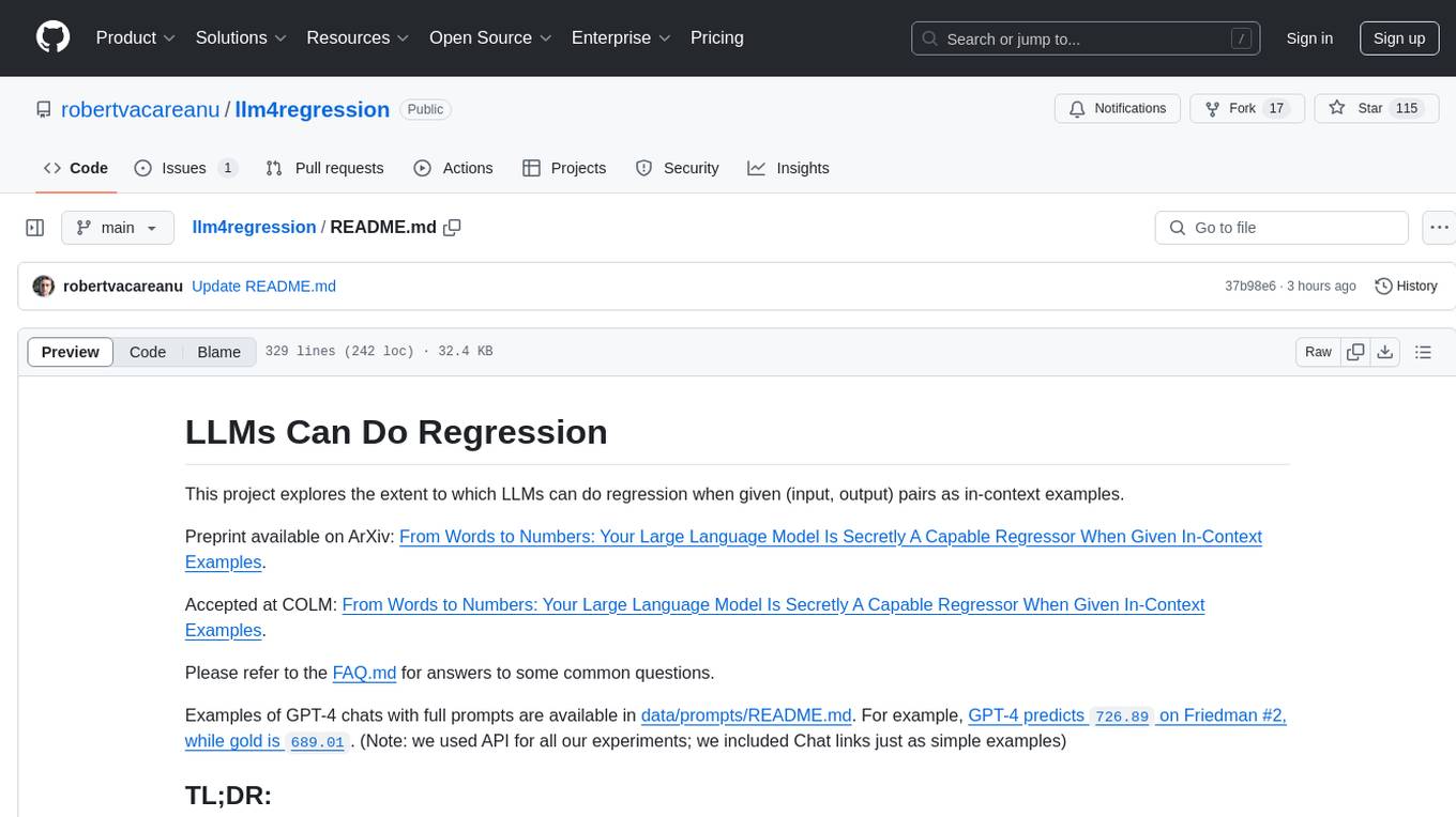 llm4regression Screenshot