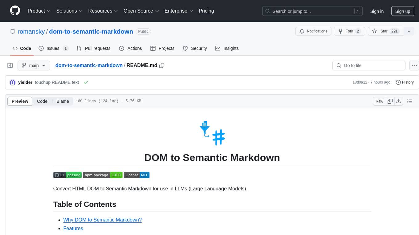 dom-to-semantic-markdown Screenshot