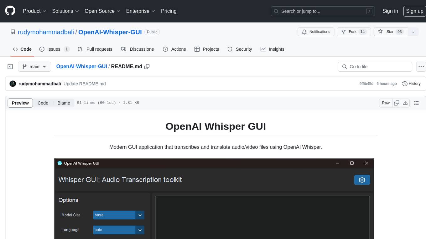 OpenAI-Whisper-GUI Screenshot