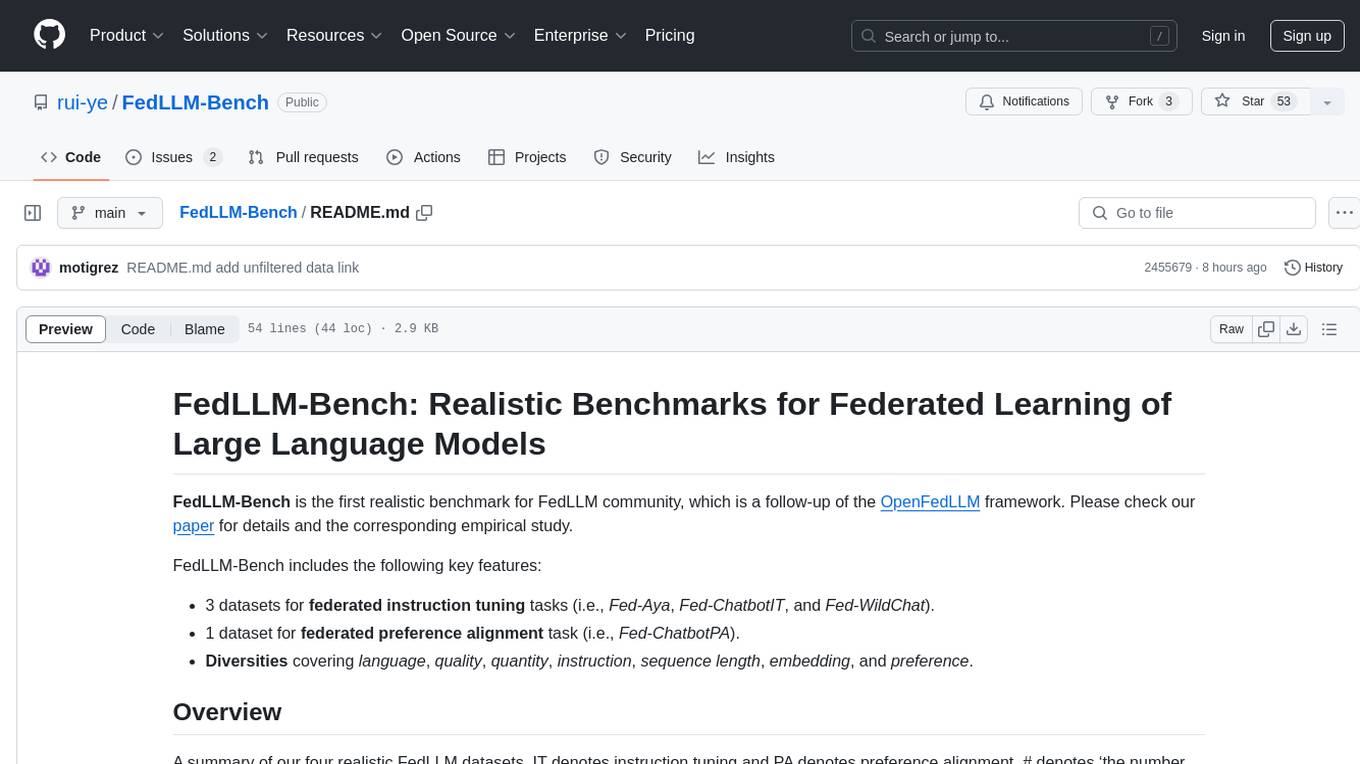 FedLLM-Bench Screenshot