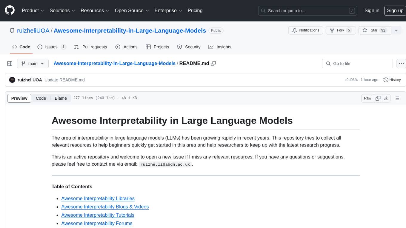 Awesome-Interpretability-in-Large-Language-Models Screenshot