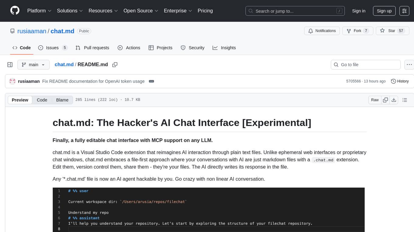 chat.md Screenshot